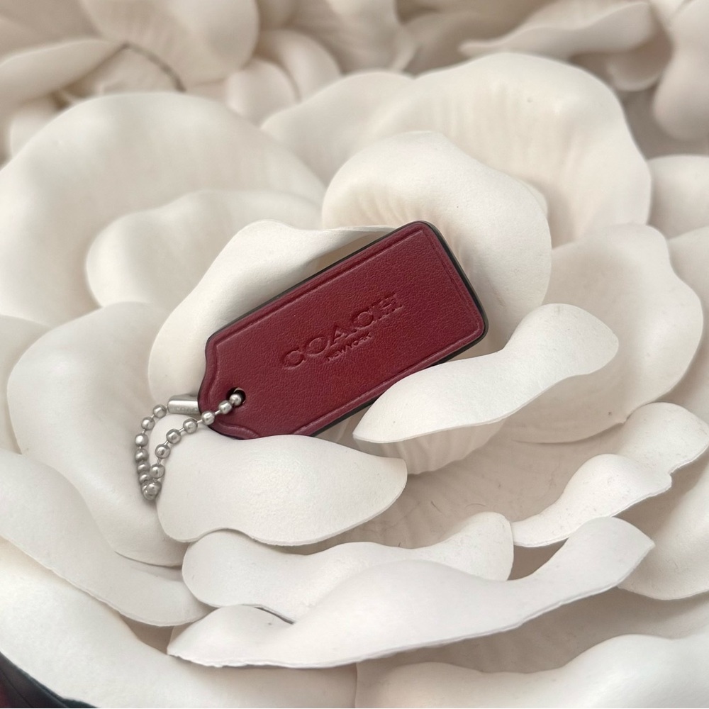 Coach Maroon Hangtag